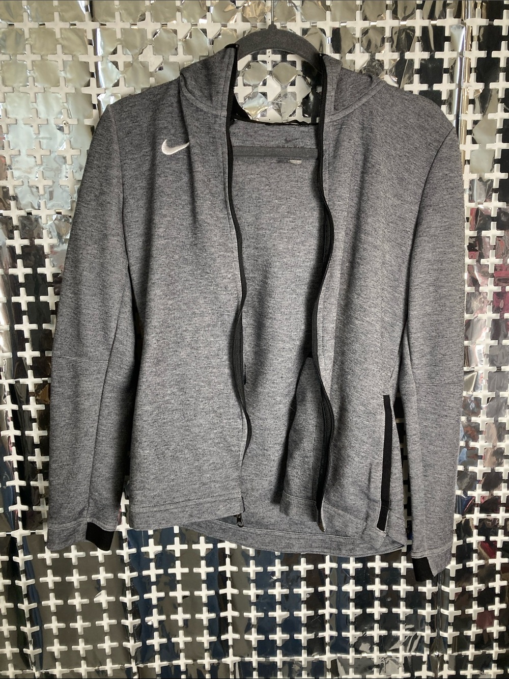Nike Women's Gray Heather Zip-Up Hoodie